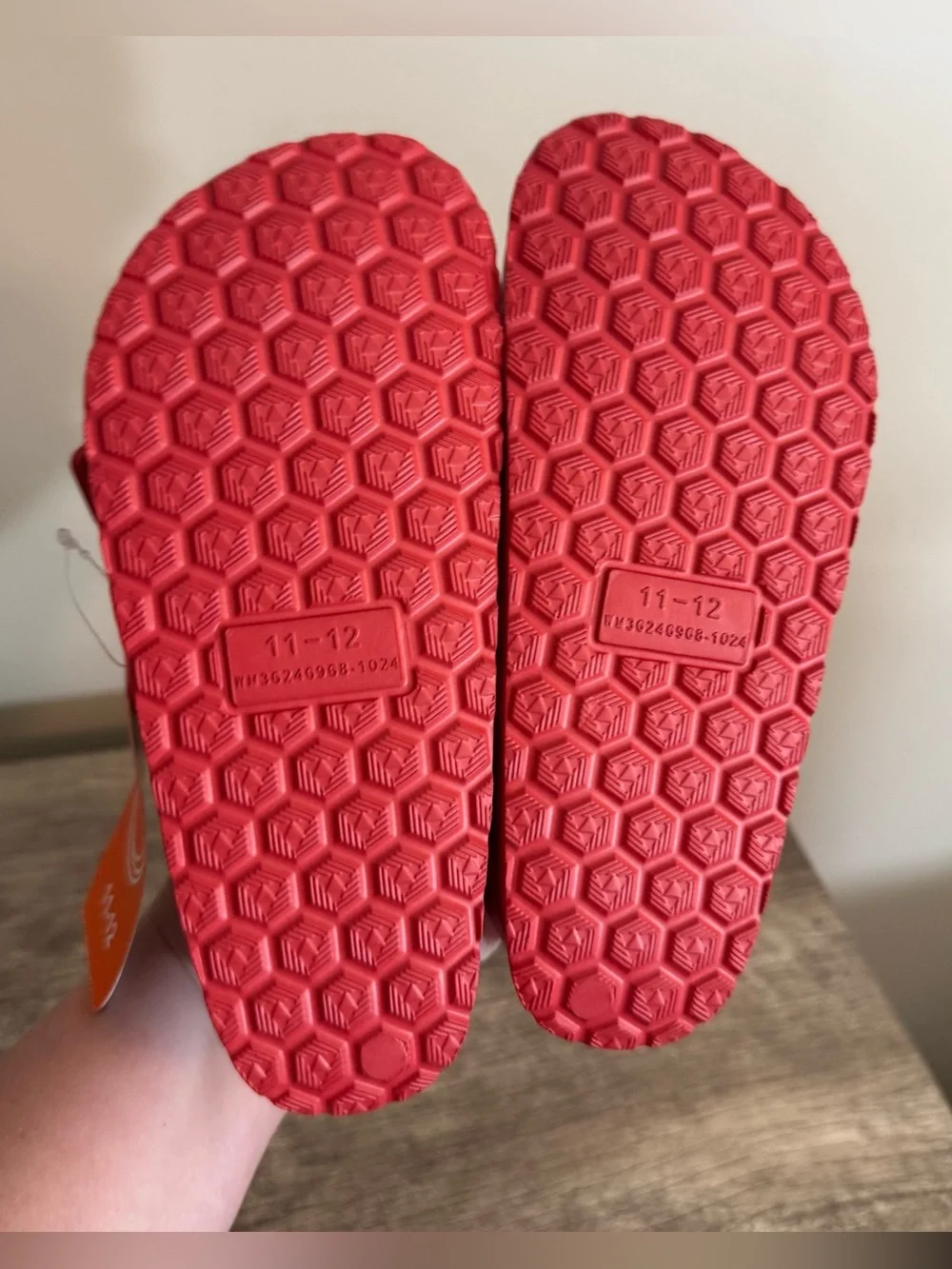 Wonder nation EVA Sandals Red Kids Size 11/12 Summer 4th of July